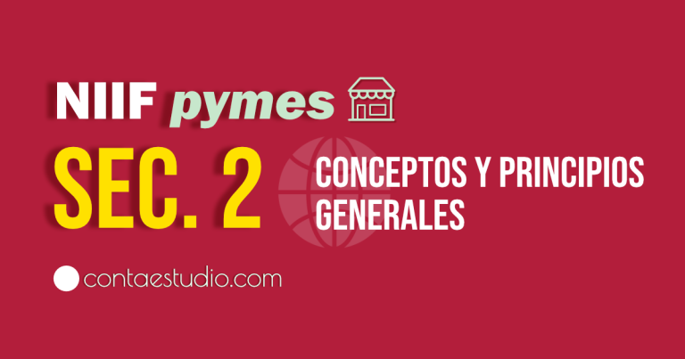 Conceptos y Principios Generales NIIF Pymes Sección 2