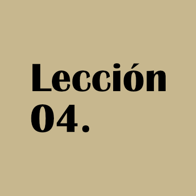 Lección 4