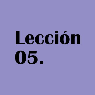 Lección 5